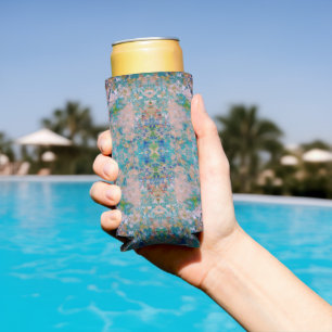 Modernes, mit Sangria-Farben Abstrakt Selters Dosenkühler