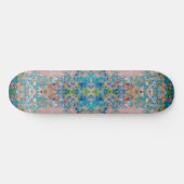 Modernes, mit Sangria-Farben Abstrakt Skateboard (Horizontal)