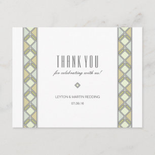 Modernes mit Ziegeln gedecktes Muster danken Ihnen Einladung