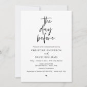 Modernes Mittagessen in der Probe Einladung (Vorderseite)