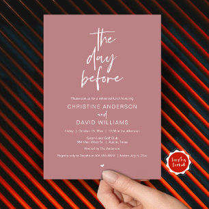 Modernes Mittagessen in der Probe Einladung