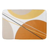 Modernes Mittelalter Abstrakt Mustard Rust Brown Badematte (Vorderseite)