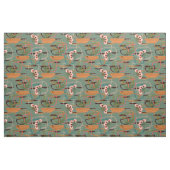 Modernes Mittelalter | Blume im Fünfzigerstil Stoff (Fat Quarter (45,7 x 55,9 cm))