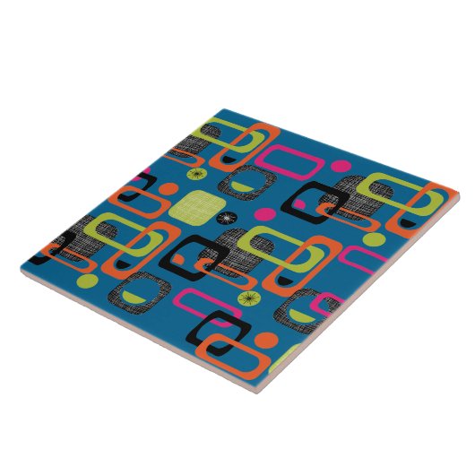 Modernes Mittelalter Funky Geometric Muster Fliese (Seite)