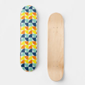 Modernes Mittelalter geometrisch Cool Skateboard (Vorderseite)