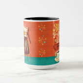 Modernes Mittelalter ist Liebe und Kaffee Tasse (Zentrum)