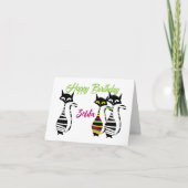 Modernes Mittelalter Katzen bearbeiten Text Karte (Vorderseite)