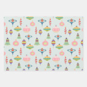 Modernes Mittelalter | Retro Rosa Atomzeitalter de Geschenkpapier Set (Vorderseite 3)