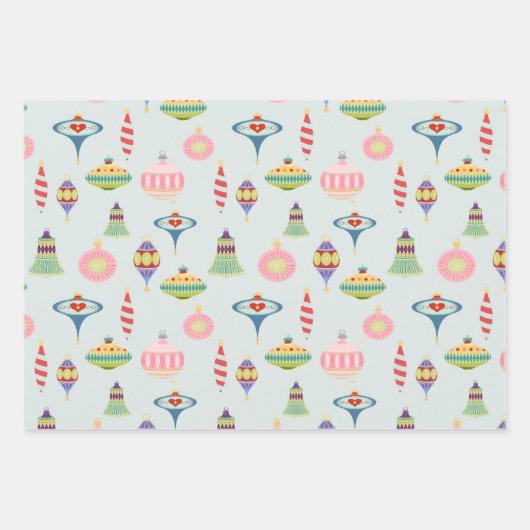 Modernes Mittelalter | Retro Rosa Atomzeitalter de Geschenkpapier Set (Vorderseite 3)