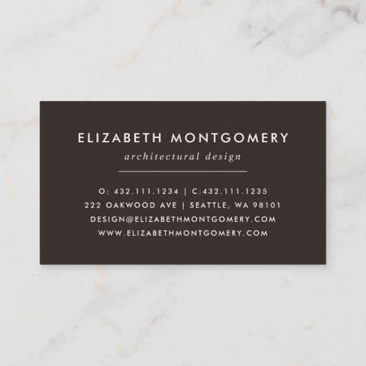 Modernes Mittelalter Visitenkarte (Rückseite)