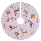 Modernes Mittelalter | Weihnachten Gegenwart Retro Polyester Weihnachtsbaumdecke (Vorderseite)