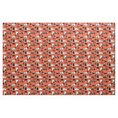 Modernes Mittelalterliches geometrisches, orangefa Stoff (Yard (91,4 cm))