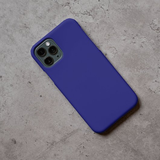 Modernes Mitternachtsblau Schlichte Solid Color Case-Mate iPhone Hülle