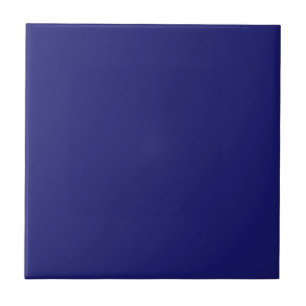 Modernes Mitternachtsblau Schlichte Solid Color Fliese