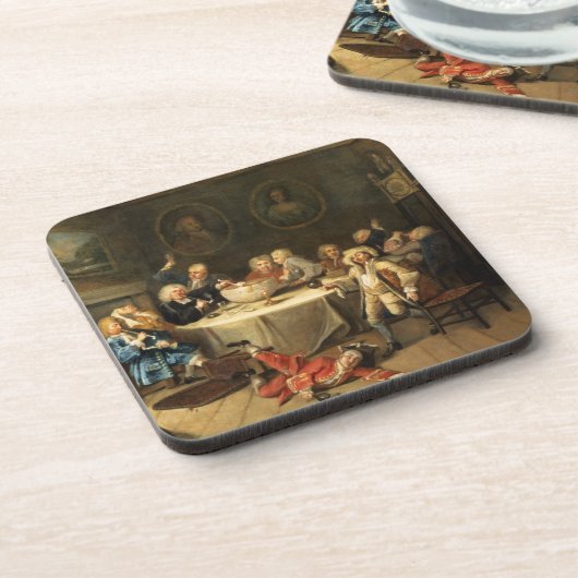 Modernes Mitternachtsgespräch Getränkeuntersetzer (Linke Seite)