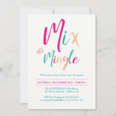 Modernes Mix-Silvester-Party 2 Einladung (Vorderseite)