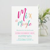 Modernes Mix-Silvester-Party 2 Einladung (Stehend Vorderseite)