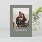 Modernes Mix und minimalistisches Foto Save The Date (Stehend Vorderseite)