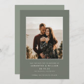 Modernes Mix und minimalistisches Foto Save The Date (Vorne/Hinten)