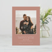 Modernes Mix und minimalistisches Foto Save The Date (Stehend Vorderseite)