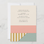 Modernes Mixed Stripes Weihnachten Party (Vorderseite)