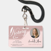 Modernes mobiles Notar-Foto Ausweis (Front with Lanyard)