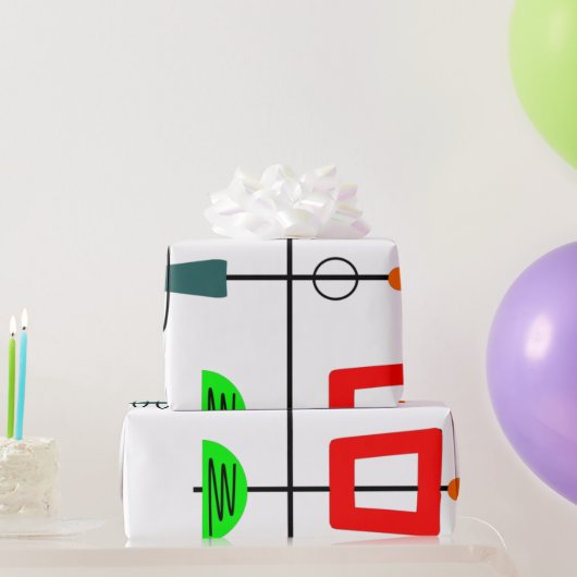 Modernes Mobilgerät des Mittelalters Geschenkpapier (Partygeschenke)