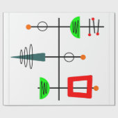 Modernes Mobilgerät des Mittelalters Geschenkpapier (Flach)