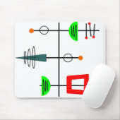Modernes Mobilgerät des Mittelalters Mousepad (Mit Mouse)