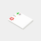 Modernes Mobilgerät des Mittelalters Post-it Klebezettel (angewinkelt)