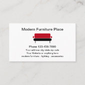 Modernes Mobiliar Visitenkarte (Vorderseite)