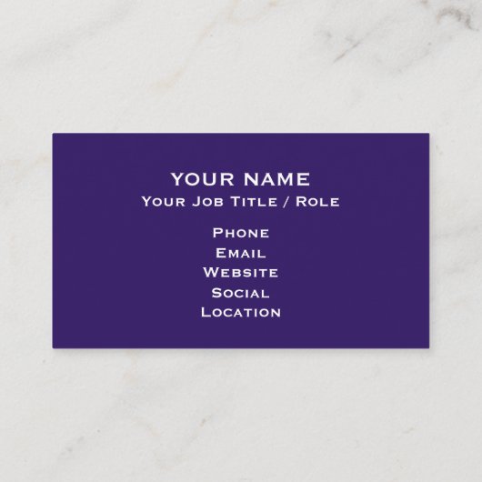 Modernes Modell der Visitenkarte (Rückseite)