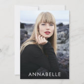 Modernes Modelling von 6 Fotos Modell-Comp-Karte Einladung (Vorderseite)