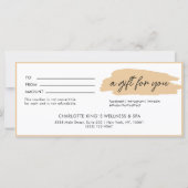 Modernes, modernes, beigefarbenes Business (Vorderseite)