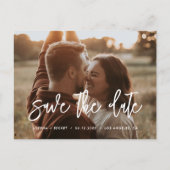 Modernes, modernes Foto Ankündigungspostkarte (Vorderseite)