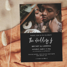 Modernes, modernes Foto Einladung