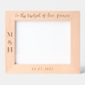 Modernes, modernes Foto Hochzeitsfest Foto Geätzte Rahmen (Vorderseite)