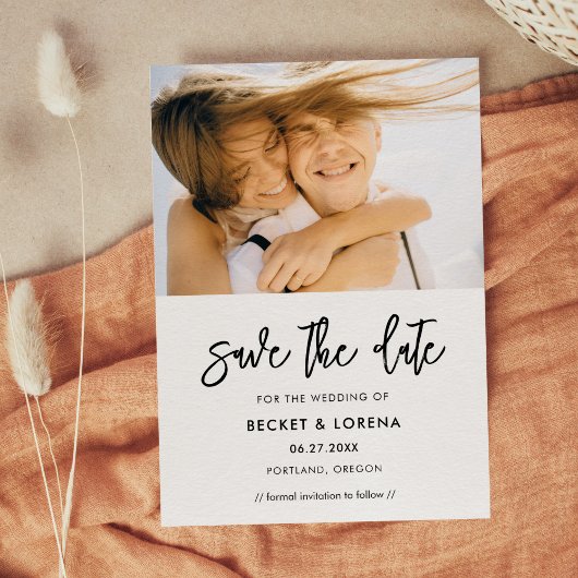 Modernes modernes Foto Save The Date