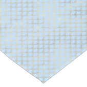 Modernes, modernes Gold Blue Mermaid Scales Muster Tischdecke (Schrägansicht)