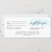 Modernes, modernes, handgeschriebenes, hellblaues  (Vorderseite)