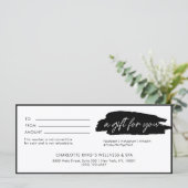 Modernes, modernes, handgeschriebenes, weißschwarz (Stehend Vorderseite)