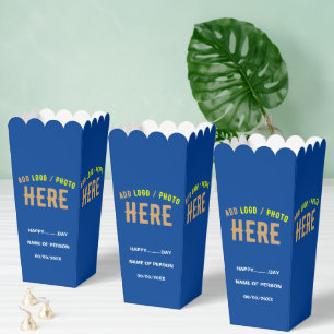 MODERNES MODERNES KUSTOM COBALT BLAUE BRANDPOPCORN GESCHENKSCHACHTEL
