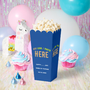 MODERNES MODERNES KUSTOM COBALT BLAUE BRANDPOPCORN GESCHENKSCHACHTEL