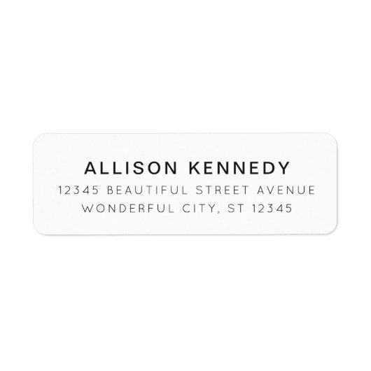 Modernes, modernes Minimalistisches Schwarzes Grau (Vorne)