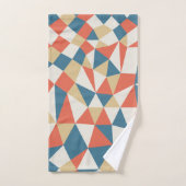 Modernes, modernes Muster geometrischer Formen Badhandtuch Set (Handtuch)