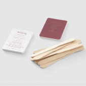 Modernes, modernes Rose-Pink-Hochzeitsprogramm Fächer (Non-assembled)