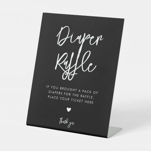 Modernes, modernes, schwarzes Windeln Sockelschild (Vorderseite)