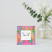Modernes, modernes Square Design mit QR Code - Ein Quadratische Visitenkarte (Stehend Vorderseite)