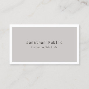 Modernes, modernes und ausgefeiltes Minimalistisch Visitenkarte