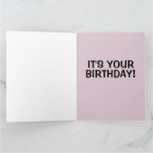 MODERNES MONA LÄCHELN! BIRTHDAY CARD DANKESKARTE (Innenseite)